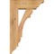 Ekena Millwork Olympic Traditional Smooth Bracket w/ Offset Brace, Western Red Cedar, 5 1/2"W x 14"D x 22"H BKT0604X14X22OLY01SWR - alternate 2